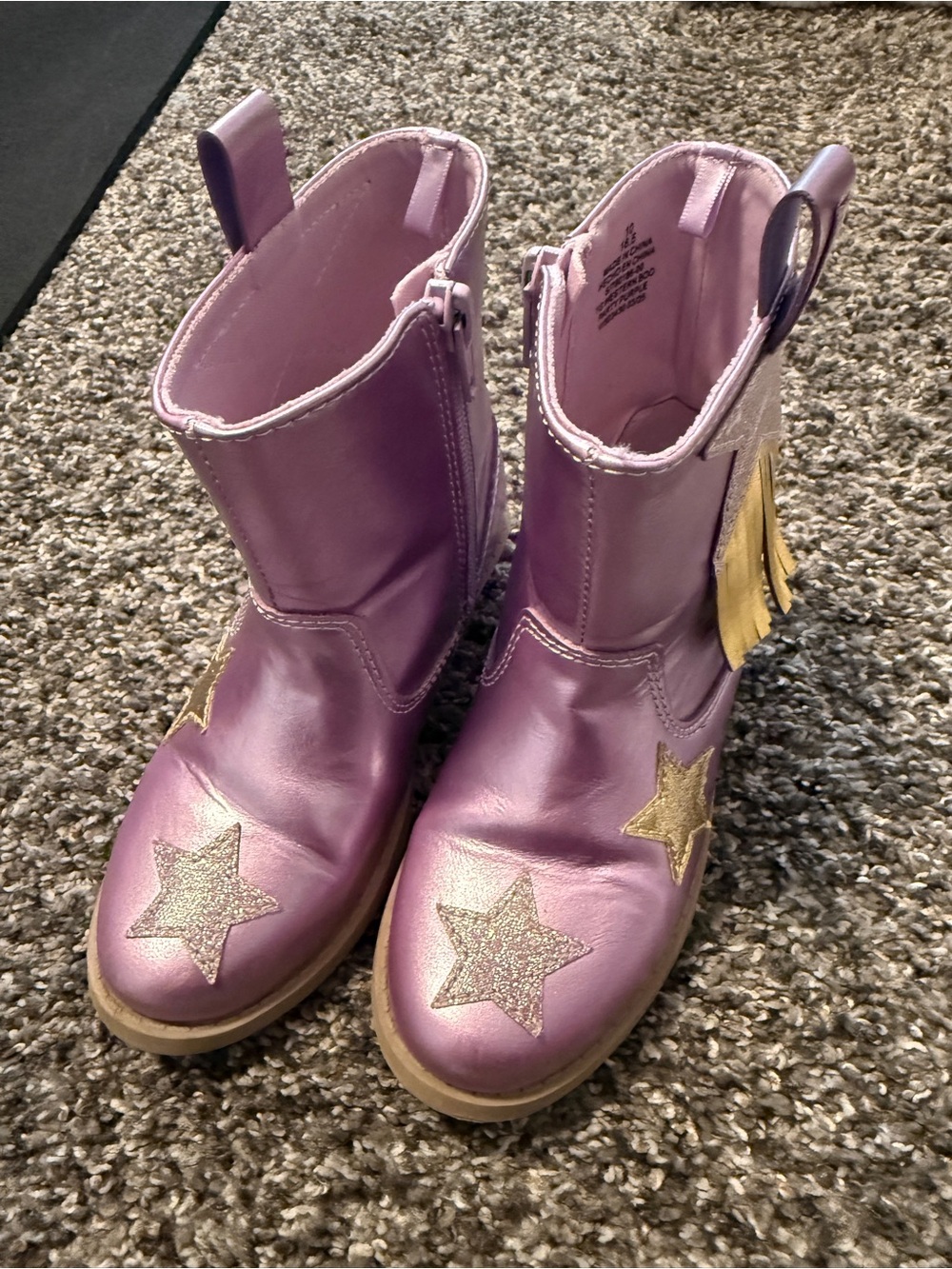 Sparkly purple Old navy cowboy boots